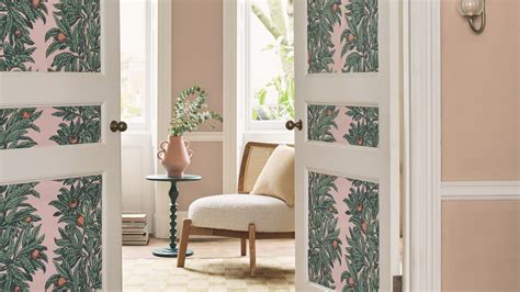 Wallpapered Doors The Trend That Brings Pattern And Color To Forgotten