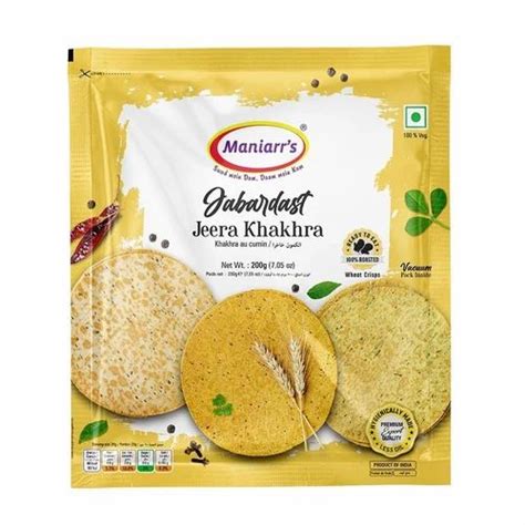 Dry Jeera Khakhra 200 G Packaging Type Packet At Rs 34 55 Pack In Rajkot