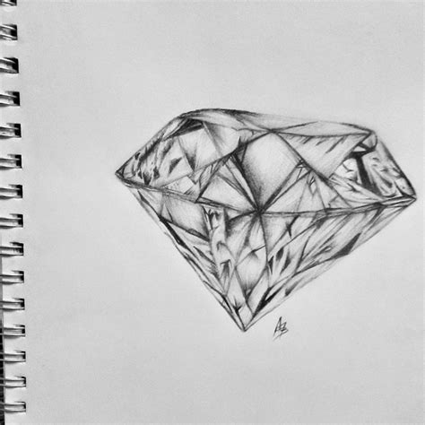 Realistic Diamond Drawing At Explore Collection Of