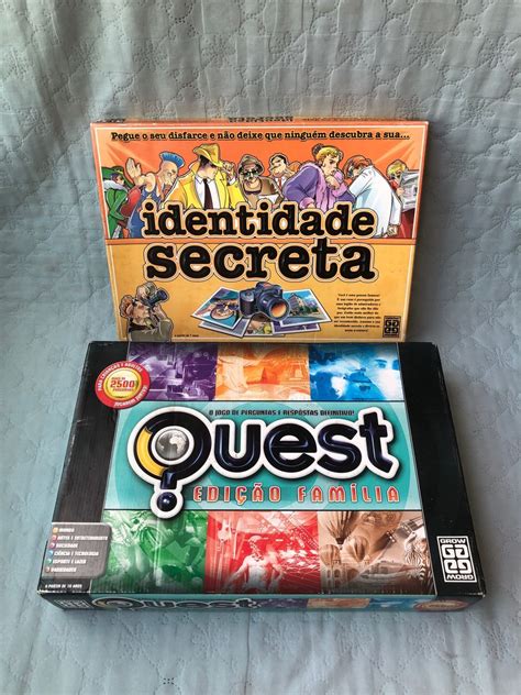 Kit 2 Jogos Quest Edição Família e Identidade Secreta Detetive Grow