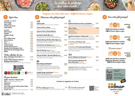 Menus | Restaurants Colmar