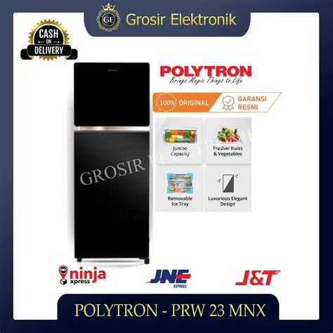 Jual KHUSUS JAKARTA UTARA POLYTRON Kulkas 2 Pintu Belleza 220 Liter