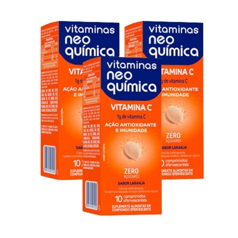 Kit Vitamina C Efervescente Centrotabs Neo Qu Mica Comprimidos