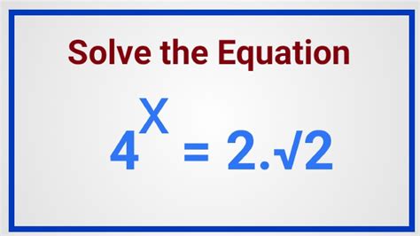 A Nice Exponential Equation Solving Youtube