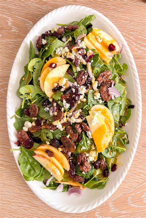 Easy Fall Salad With Apples And Candied Pecans Alekas Get Together