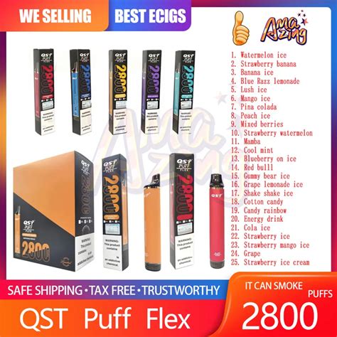 Original QST Puff Flex 2800 Puffs E Cigarette Kit Original Disposable