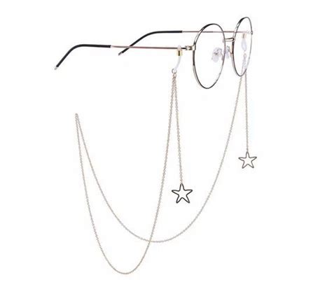 Star Gold Eyeglass Chain Beaded Eyeglass Chain Shooting Star Sunglass