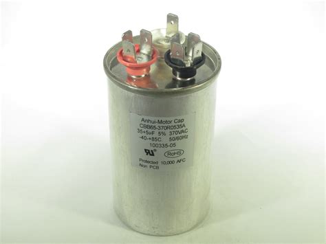 CBB65 370R0535A 5 35 UF 370 VAC Capacitor 100335 05 Capacitor Industries