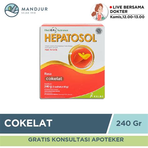 Jual Hepatosol Chocolate Gram Susu Nutrisi Khusus Pasien Gangguan