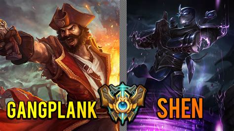 Gangplank Vs Shen S Pro Player Trace Youtube