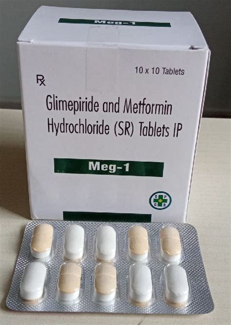 Metformin SR 500mg And Glimepiride 1mg Tablets At Rs 142 Carton In