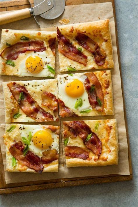 Bacon Topped Breakfast Tarts Simple Breakfast Dish