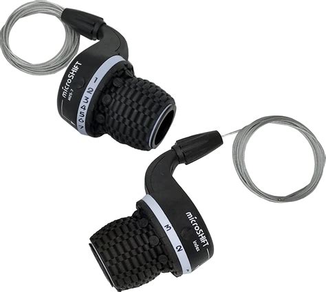 Microshift Mtb Bike Bicycle Twist Grip Gear Ms25 7 Shifters 3x7 Speed Dip Compatible For Shimano