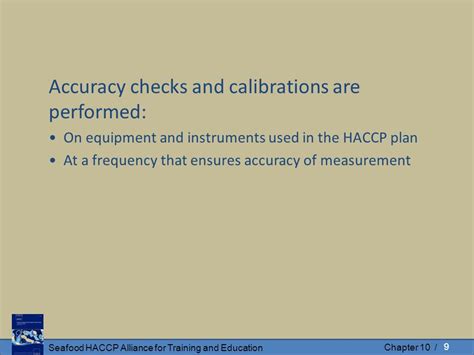 Seafood Haccp Alliance For Training And Education Chapter Principle