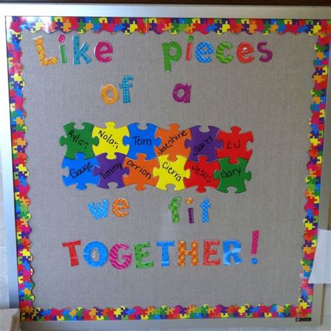 Bulletin Board Ideas With Puzzle Pieces Clapp Idella