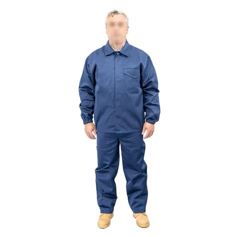 Costum Salopeta De Lucru Din Tercot Bleumarin 2 Piese Bluza