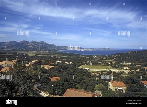 Extensive View Across Calvi Bay From Lumio Corsica Stock Photo Alamy