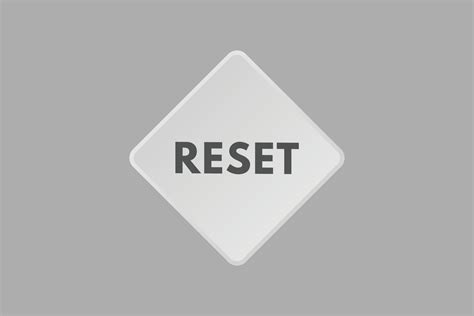 reset text Button. reset Sign Icon Label Sticker Web Buttons 17065327 ...