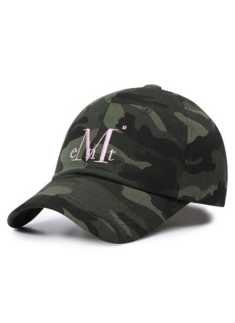 Mucent Signature Camo Ball Cap Khaki Baby Pink Gray