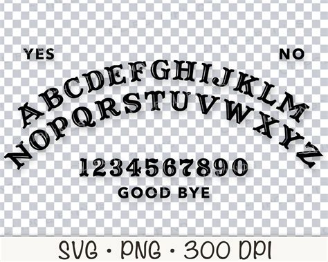 Ouija Board SVG Vektor Datei Und PNG Transparenten Hintergrund Etsy