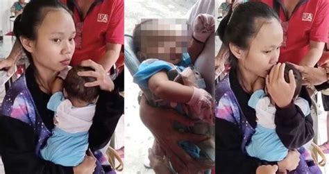 Tak Sempat Dibawa Terima Rawatan Ibu Usap Peluk Tubuh Kaku Bayi