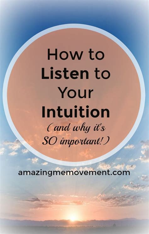 How To Listen To Your Intuition And Why Its So Important Listening