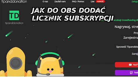 Poradnik Jak Zrobic Automatyczny Licznik Subow Na Live Obs Youtube