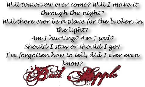 Bad Apple Lyrics Text by ExtremexColors on DeviantArt