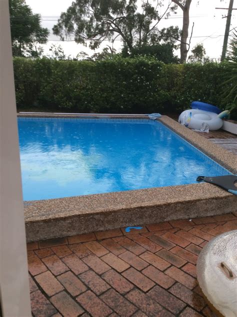 Renovating A Pool With A Large Pebblecrete Concrete Lip Ideas Houzz Au