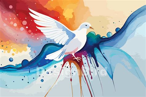 Dove Watercolor Illustration Graphic by Designbird · Creative Fabrica