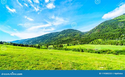 Mountains Along The Heffley Louis Creek Road In BC Canada Stock Image