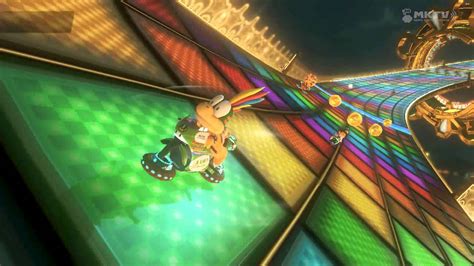 Wii U Mario Kart N Regenbogen Boulevard Youtube