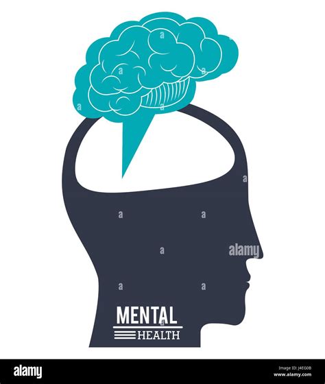 Human Head Brain Mental Health Progress Innovation Design Stock Vector