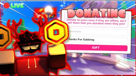 Live Robux Spin The Wheel In Pls Donate Donating And Raising