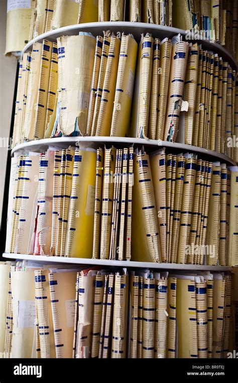 File Folders On A Shelf Stock Photo Alamy