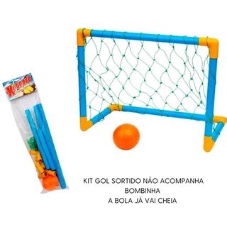 Kit Futebol Golzinho Mini Trave Rede E Bola Brinquedo Para Menino