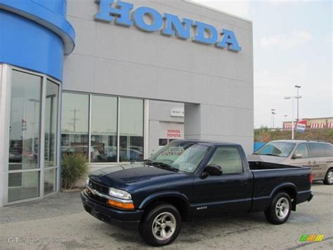 2002 Indigo Blue Metallic Chevrolet S10 Ls Regular Cab 36856549 Car Color