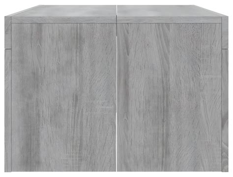 Table basse sonoma gris 102x50x36 cm bois d ingénierie