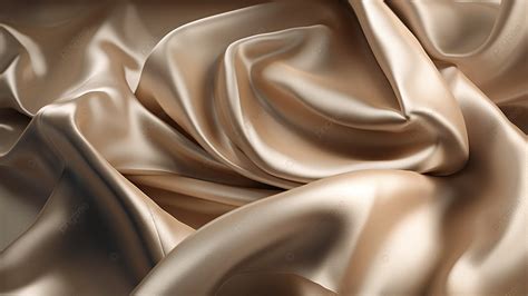 Silk Glossy Champagne Color Premium Background Silk Champagne