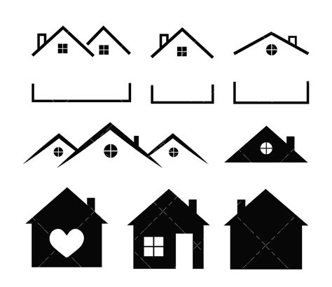 House SVG Bundle PNG PDF House Roof SVG Home SVG