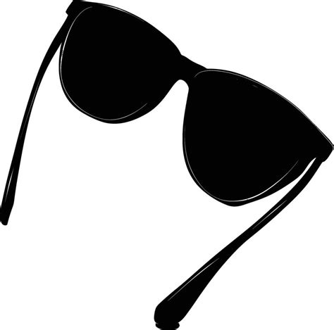 AI generated Silhouette sunglasses black color only 39603730 Vector Art ...