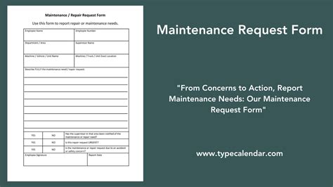 54 Maintenance Request Form Templates Free 52 Off