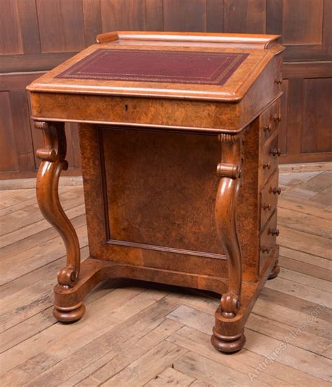 Super Quality Victorian Burr Walnut Davenport Desk Antiques Atlas