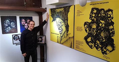 Stephen Blickenstaff Album Cover Artist For The Cramps Bad Music For