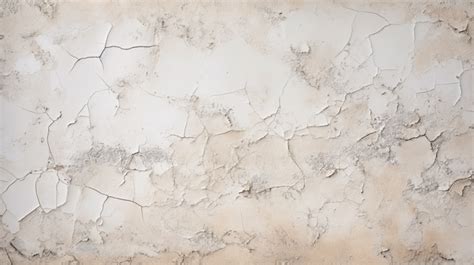 Weathered And Cracked Plaster Wall On A Textured White Background