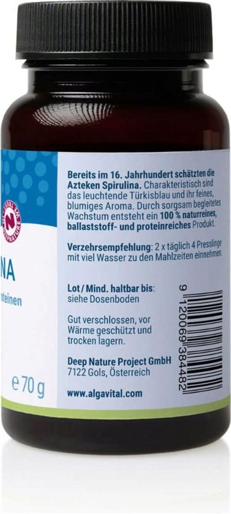 Spirulina Bio 175 Presslinge Algavital VitalAbo