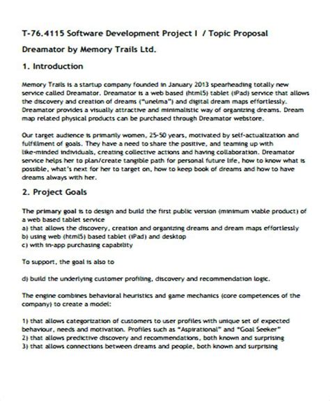 Sample Technical Proposal For Software Development Classles Democracy