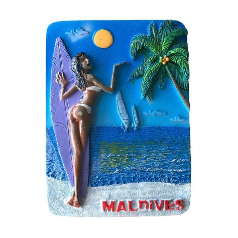 Buy Wedarego 3D Maldives Fridge Magnet Tourist Souvenirs Sticker