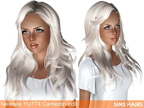 Newseas Yu174 Cameron Hairstyle Retexture By Sims Hairs