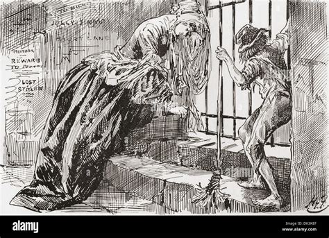 Lady Dedlock And Jo Illustration By Harry Furniss For The Charles